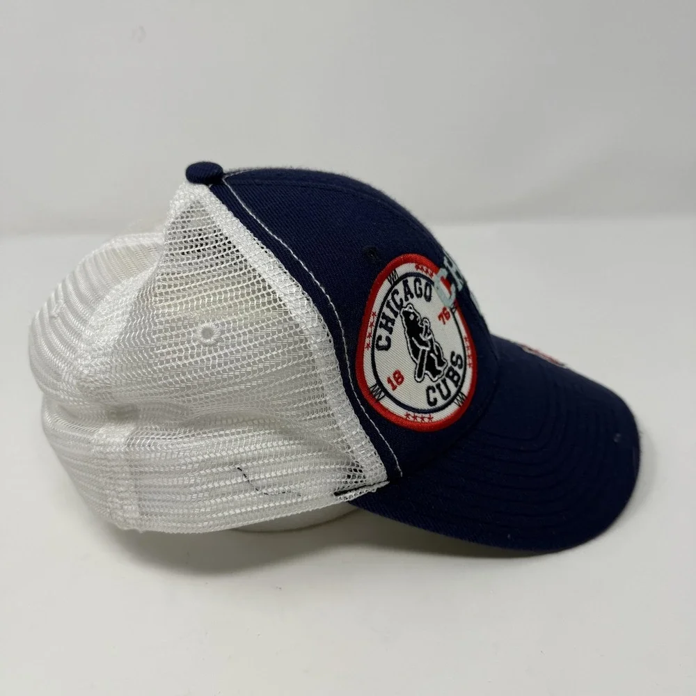 Chicago Cubs Hat Cap Snap Back Mitchell Ness Cooperstown Collection Trucker